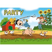 Einladung Flos Bauernhof Party, 8 St. von Partystrolche