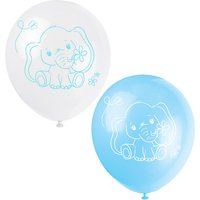 Luftballons Baby Elefant Blau, 8 St. von Partystrolche