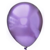 Luftballons lila Chrom, 10 St. von Partystrolche