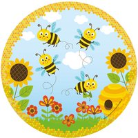 Teller Freche Bienen, 8 St. von Partystrolche