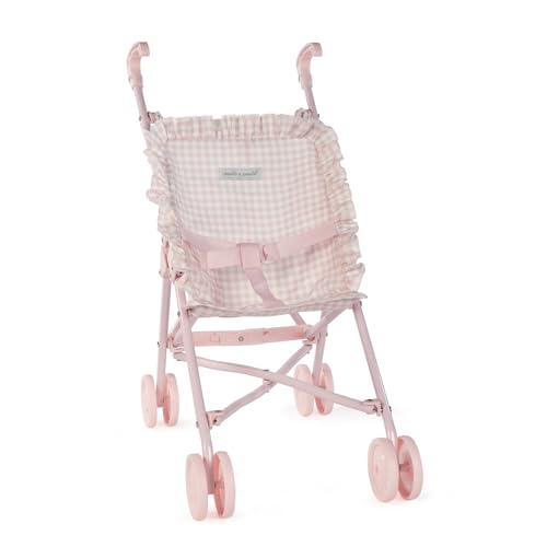 Pasito a pasito - Kinderwagen für Puppen Tom Vichy Rosa von Pasito a Pasito