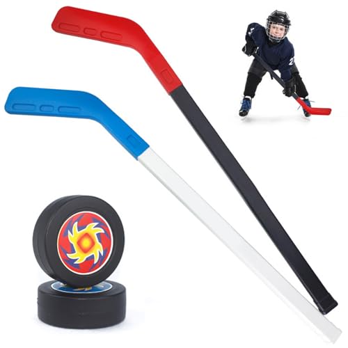 Kinderhockey-Set kinderfreundlichem PP-Kleinkind-Hockey-Set enthält 2 Sticks & 2 Balls Hockey-Set für Indoor- und Outdoor-Feld, Training, Spiele, Kindergeschenke, Kinderhockey-Set, Toddler Hockey-Set von Pastoralist