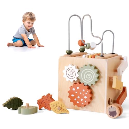 Pastoralist 3 -in -1 -Holzmontessori -Spielzeug für 1+ Jahr - Holzspielzeug für Kleinkinder 1-3 - Lernspielzeug für 1 Jahr alte - Holzbabysspielzeug - Montessori -Spielzeug für 2 Jahre alte von Pastoralist