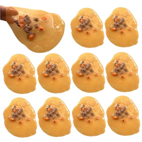 Pastoralist Fake Erbrochenes, 10pcs 10 cm/3,9 Zoll Soft TPR Fake Cook Streichspielzeug, realistisches falsch von Pastoralist