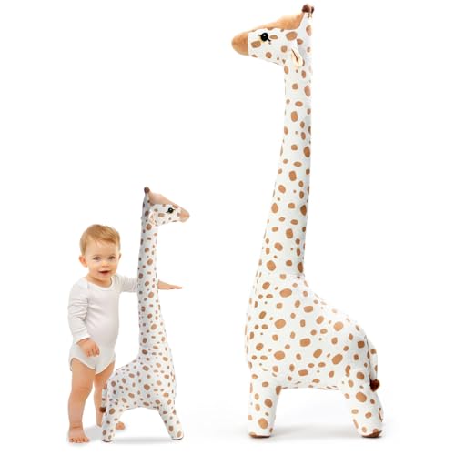 Pastoralist Giraffe gefülltes Tier, 100 cm/39in stehend Plüsch Giraffe -Spielzeug, PP Baumwoll Giraffe Kissen, weiches Giraffe -Spielzeug für Jungen, Mädchen, Kinder von Pastoralist