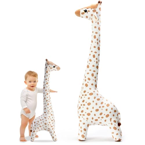 Pastoralist Giraffe gefülltes Tier, 100cm/39in stehend Plüsch Giraffe -Spielzeug, PP Baumwoll Giraffe Kissen, weiches Giraffe -Spielzeug für Jungen, Mädchen von Pastoralist