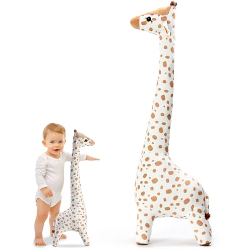 Pastoralist Giraffe gefülltes Tier, 70cm/27,5 Zoll stehend Plüsch Giraffe Spielzeug, PP Baumwoll Giraffe Kissen, weiches Giraffe -Spielzeug für Jungen, Mädchen von Pastoralist