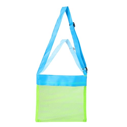 Pastoralist Musehell -Tasche Langlebige Mesh Beach Bag Schnell trocken Muster Sammelbeutel mit einstellbarem Gurt Kids Beach Bag Beach Toy Bag Geschenk für Jungen und Mädchen von Pastoralist