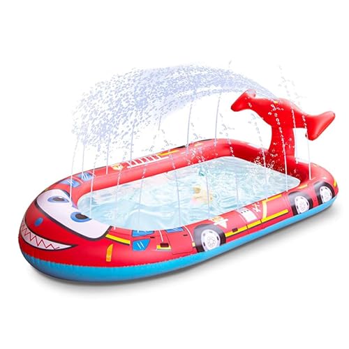 Splash Pad Splash Sprinkler Pool Outdoor Sommer Wasserspiel Spielzeug Baby Wating Pool für Kleinkinder Kinder Feuerwehrwagen Splash Pad Pad von Pastoralist