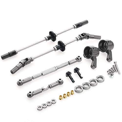 Pasyauer Upgrade Getriebe BrüCke Achs Getriebe Lenkugn Schalen Kit für MN D90 D91 MN99 MN99S 1/12 RC Auto Teile, F+R von Pasyauer