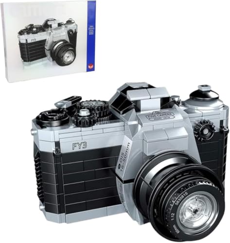 Kreativ Digital Kamera Bausteine Bausatz, 405 Teile SLR Camera Bausteine Spielzeug, Retro Digitalkamera Bausteine Modellbausatz (00846) von Pasyru