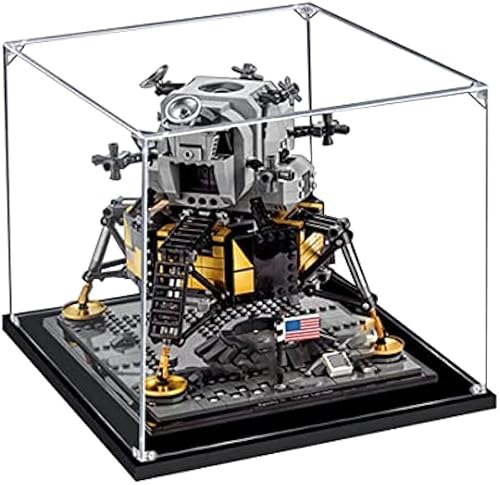 Pasyru Acryl Vitrine für 10266 Apollo 11 Mondlandefähre, 3MM Staubdichte Transparente Displaybox, Collectibles Staubdichte Vitrine, kompatibel mit 10266(Not Included Model) (2mm) von Pasyru