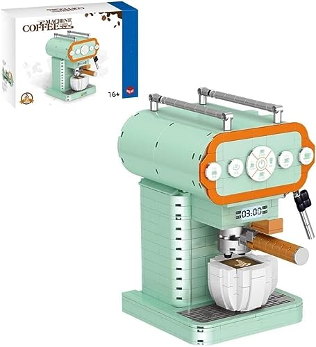 Pasyru Technik Kaffeemaschine Bausteine Bausatz, 640 Teile Simulation Klassisch Kaffeemaschine Bausteine Spielzeug, Kreative Kaffeemaschine Modellbausatz von Pasyru