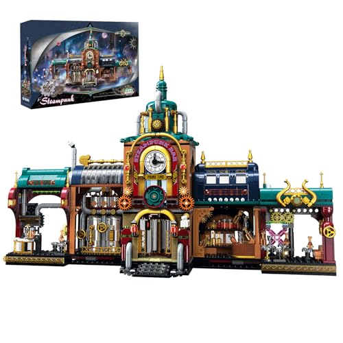 Pasyru Technik Punk-Dampfbar Bausteine, 1557 Teile Punkbar Modell Bausteine Bauset, MOC Modulare Klemmbausteine Modellbaukasten, Construction Toy für Erwachsene und Jugendliche von Pasyru