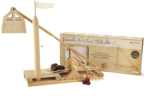 Pathfinders Leonardo Da Vinci Trebuchet Kit Stammspielzeug Katapult Kit Dyi Holzbau Kinder Spielzeug Vorbau-Kits Jungen Stiel-Kit Mädchen 3D-Puzzle DIY Spielzeug Engineering Kit für Kinder Physik von Pathfinders