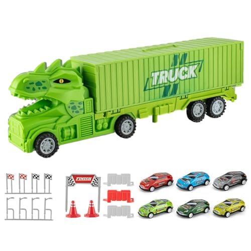 Patifirst Carrier Truck Race Track Kids Toys, Autoträgerspielzeug - Boys Carrier Truck Interactive Kleinkindfahrzeuge - Buntes Rennstrecken Playset Early Education Toys für den Kindergarten zu Hause von Patifirst