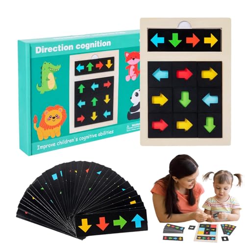 Patifirst Holzblock Puzzle - Holzspielzeug Für Kinder Mit Richtungs Und Farbpuzzle - Logik Brettspiel Formenpuzzle Denkspiel Lernspielzeug für Reise Geburtstag Patifirst Holzblock Puzzle - Holzspielzeug Für Kinder Mit Richtungs Und Farbpuzzle - Logik Brettspiel Formenpuzzle Denkspiel Lernspielzeug für Reise Geburtstag von Patifirst