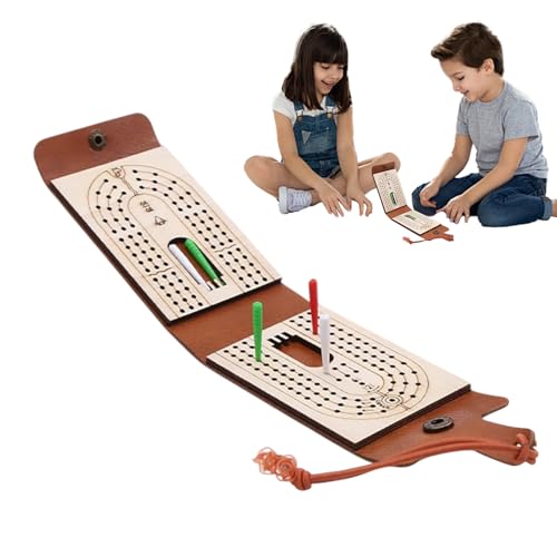 Patifirst Reise-Cribbage Brettspiel-Set - Tragbares Reise-Cribbage-Brett | Gesellschaftsspiel Traditionelles Kartenspiel Für Reiseabende Kinder Familienfeiern Camping Jugendliche Mädchen Erwachsene Patifirst Reise-Cribbage Brettspiel-Set - Tragbares Reise-Cribbage-Brett | Gesellschaftsspiel Traditionelles Kartenspiel Für Reiseabende Kinder Familienfeiern Camping Jugendliche Mädchen Erwachsene von Patifirst