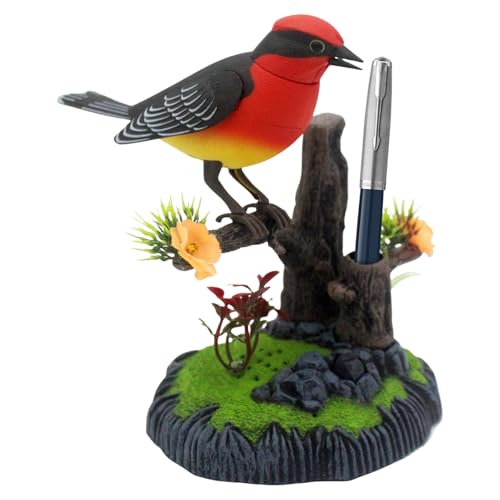 Patifirst Simulationsvogel Elektrisch,Stiftehalter Mit Vogelgezwitscher | Dekorativer Beweglicher Vogel Haustier Für Kinder Erwachsene Wohnzimmer Küche Schlafzimmer Weihnachtsdekoration Patifirst Simulationsvogel Elektrisch,Stiftehalter Mit Vogelgezwitscher | Dekorativer Beweglicher Vogel Haustier Für Kinder Erwachsene Wohnzimmer Küche Schlafzimmer Weihnachtsdekoration von Patifirst