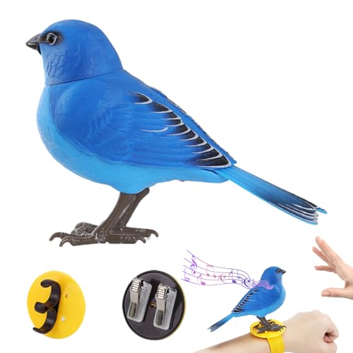 Patifirst Sprechender Vogel | Vogel Figuren Spielzeuge | Realistische Süße Tierfigur Zur Interaktion Mit Sprachfunktion Als Tischdekoration Und Haustierbeschäftigung Patifirst Sprechender Vogel | Vogel Figuren Spielzeuge | Realistische Süße Tierfigur Zur Interaktion Mit Sprachfunktion Als Tischdekoration Und Haustierbeschäftigung von Patifirst