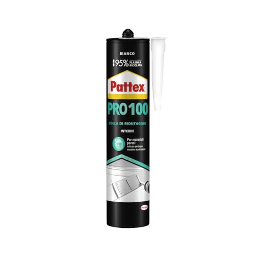 Pattex PRO 100 Montagekleber auf Wasserbasis, 400 g von Pattex