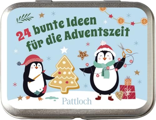 24 bunte Ideen für die Adventszeit: Weihnachtliche Bastel-, Spiel- und Backideen für die Adventszeit. Kreative Beschäftigungen für Kinder ab 5 Jahren (Spielideen für Kinder) von Pattloch Geschenkbuch