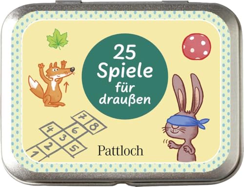 25 Spiele für draußen: Beschäftigungsideen für Kinder ab 5 Jahren und draußen spielbar ohne großen Aufwand mit Naturmaterialien von Pattloch Geschenkbuch