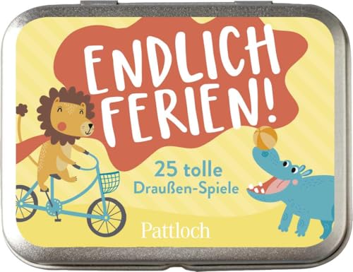 Endlich Ferien! 25 tolle Draußen-Spiele: Originelle Outdoor-Spielideen für unbeschwerte Ferientage | Ideale Beschäftigung für Kinder ab 5 Jahren von Pattloch Geschenkbuch