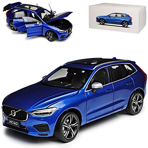 Paudi Volvo XC60 R II SPA SUV Blau 2. Generation Ab 2017 1/18 Modell Auto mit individiuellem Wunschkennzeichen von PAUDI MODEL