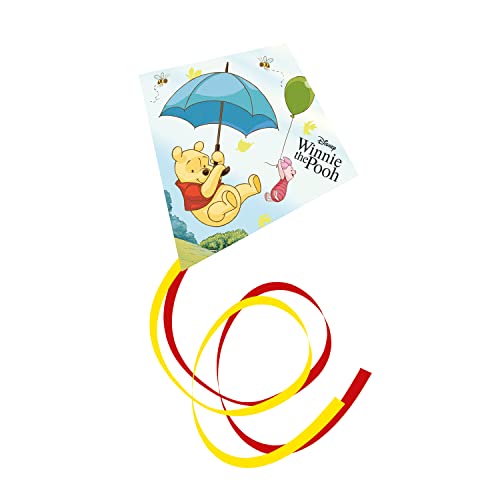 Günther Flugspiele 1156 - Einleiner-Drachen Disney Winnie Pooh, ca. 70 x 70 cm, Kinderdrachen aus robustem Polyester, für Kinder ab 4 Jahren, inkl. Griff und Drachenschnur von GÜNTHER FLUGSPIELE