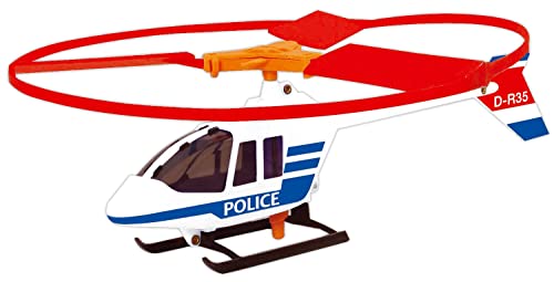 Günther Flugspiele 1684 - Hubschrauber Police, ca. Ø 12,5 cm, fliegender Polizei Helikopter mit Schnellstartgriff, für Kinder ab 4 Jahren, … von GÜNTHER FLUGSPIELE