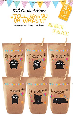 Paul´s Papierfabrik 6X Monster Geschenktüten/Papiertüten liebevoll Bedruckt aus Kraftpapier, zum Verpacken von Geschenken, Gastgeschenken, Mitgebsel, Giveaways, Kindergeburtstag, Hochzeit. Paul´s Papierfabrik 6X Monster Geschenktüten/Papiertüten liebevoll Bedruckt aus Kraftpapier, zum Verpacken von Geschenken, Gastgeschenken, Mitgebsel, Giveaways, Kindergeburtstag, Hochzeit. von Paul´s Papierfabrik