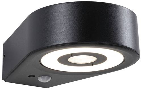 Paulmann Silma 94865 LED-Außenwandleuchte mit Bewegungsmelder LED 5.5W Anthrazit von Paulmann