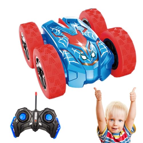 Doppelseitiges Stunt-Auto, Spider-Ferngesteuertes Auto,Wiederaufladbares doppelseitiges Stuntauto - Wiederaufladbares Indoor-Outdoor-4WD-Rc-Stuntauto-Spinnenspielzeug für Kinder von Pavsicgn