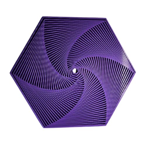 Fractal Fidget Hexagon, 3D Printing Hexagon Fidget Toy, Hexagon Spirals Toys, Spirals Sensory Fidget - Magic Stereoscopic Spirals Toys, Children's Educational Toy Fidget for Anti-Stress von Pavsicgn