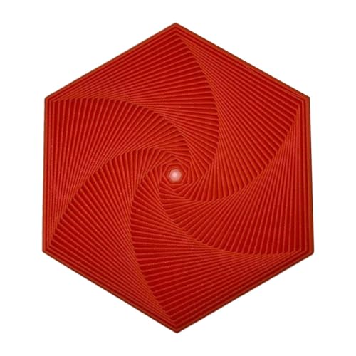 Fractal Fidget Hexagon, 3D Printing Hexagon Fidget Toy, Hexagon Spirals Toys, Spirals Sensory Fidget - Magic Stereoscopic Spirals Toys, Children's Educational Toy Fidget for Anti-Stress von Pavsicgn