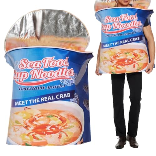 Pavsicgn Lustiges Halloween Kostüm | Instantnudeln Cosplay Kleidung | Verkleidung für Streiche Frauen und Männer | Bühnenauftritte Cosplay Events Partys Zusammenkünfte Zuhause Herren Pavsicgn Lustiges Halloween Kostüm | Instantnudeln Cosplay Kleidung | Verkleidung für Streiche Frauen und Männer | Bühnenauftritte Cosplay Events Partys Zusammenkünfte Zuhause Herren von Pavsicgn