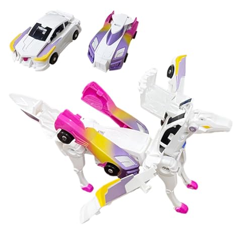 Pavsicgn Transforming Unicorns Car Robot, Car Combination Deformation Toys, Anti-Collision Unicorns Car Toys, Transforming Robot Animal Action Figure Toys for Kids von Pavsicgn