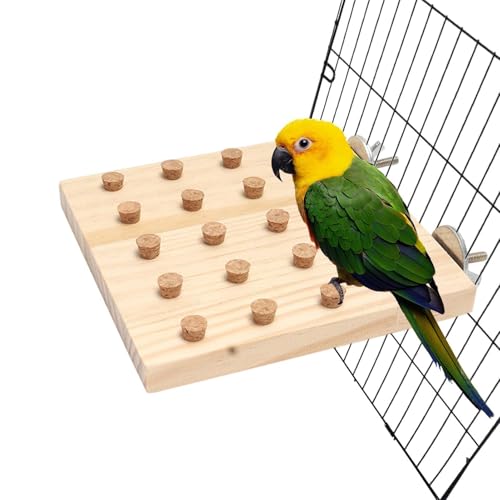 Pavsicgn Vogelanreicherung Spielzeug, Vogelkauspielzeug | Wear-resistente Sittiche-Trainingsspiele Papageien-Puzzlespielzeug - Kleines Tieraktivitätsspiel kompaktes Vogelspielplatz für Innen im Freien von Pavsicgn