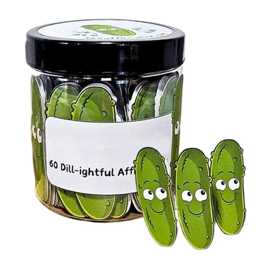 positives Pickle Affirmation Cards, 30PCS positives Affirmation Cards, Emotional Support Pickle Jar, Inspirational Jar Gift1 for Friends and Family von Pavsicgn