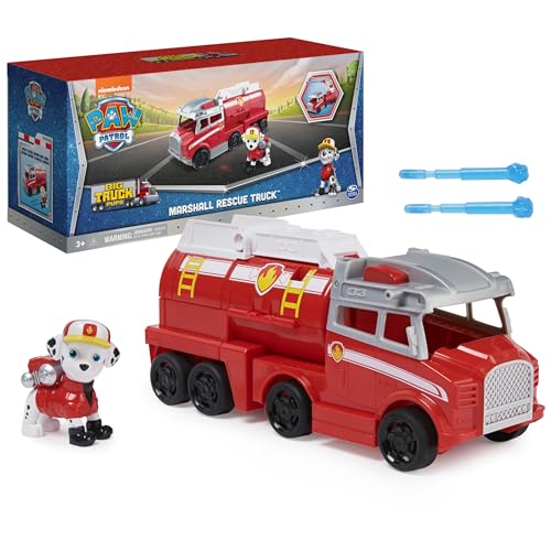 Paw Patrol, Big Truck Pups, Marshall-Spielzeug, mit Sammelfigur, Spielzeug für Kinder ab 3 Jahren von PAW PATROL