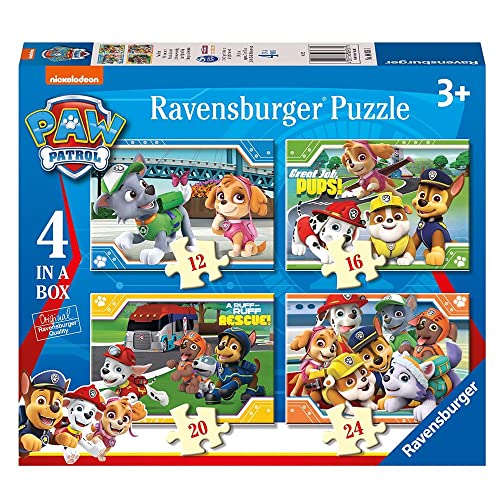 PAW PATROL 4 in 1 Kinder Puzzle Box | Motiv Freunde | Ravensburger von PAW PATROL