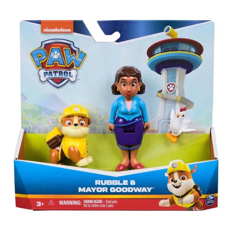 Paw Patrol Hero Pup Set Mayor Goodway und Rubble von Paw Patrol