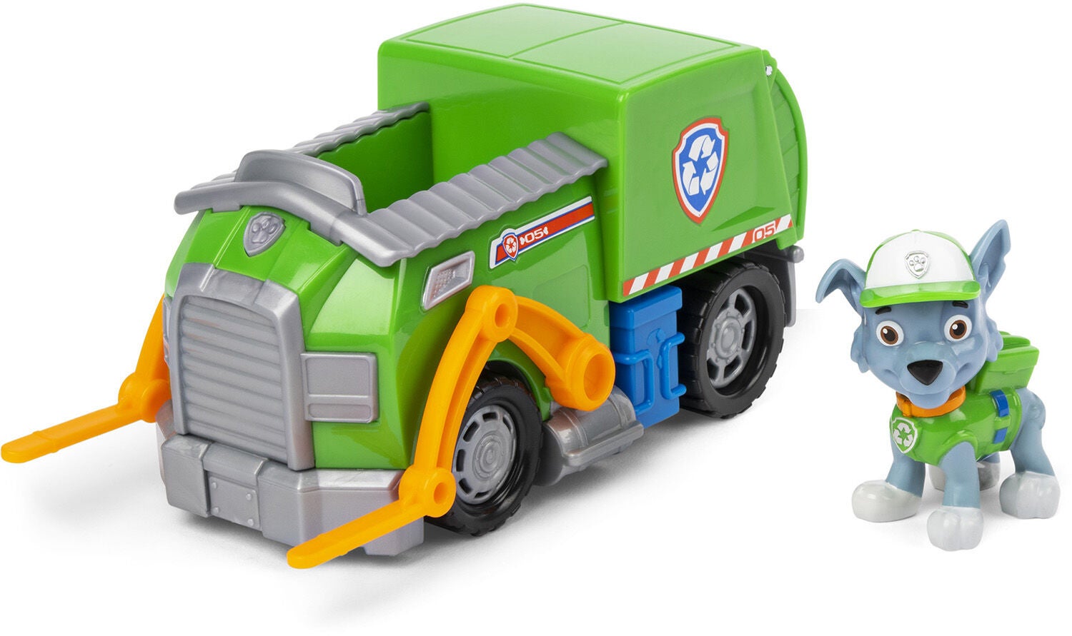 Paw Patrol Recycling Truck Fahrzeug Rocky, Mehrfarbig von Paw Patrol