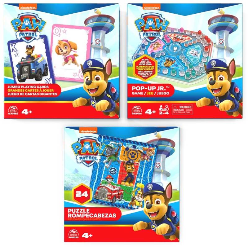 Paw Patrol Spiele 3er-Pack von Paw Patrol