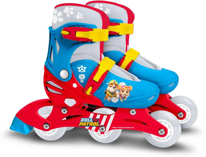 Stamp Paw Patrol Verstellbare 2-in-1 Inlineskates Größe 27-30, Blau/Rot von Paw Patrol