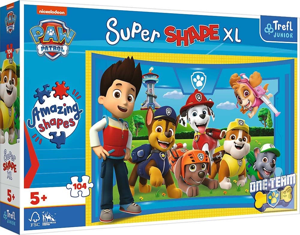 Trefl Junior Paw Patrol XL Puzzle 104 Teile von Paw Patrol