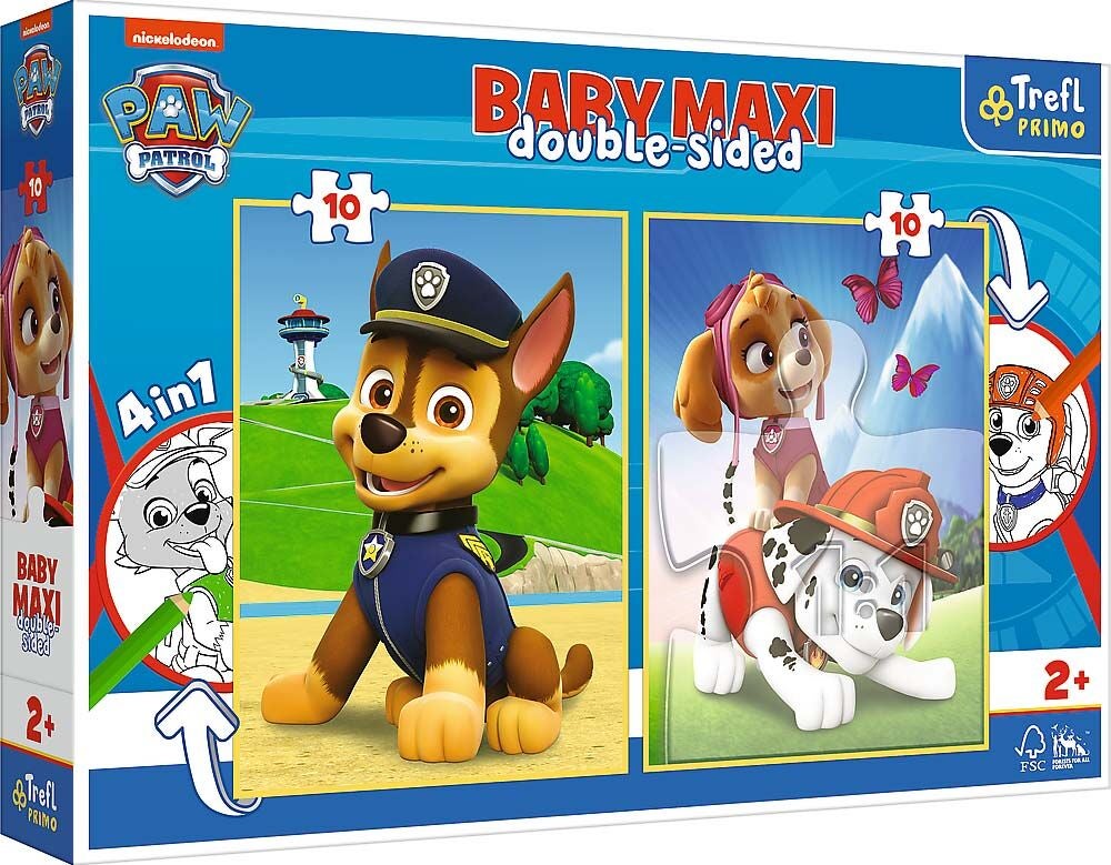 Trefl Primo Paw Patrol Baby Maxi Puzzles 2x10 Teile von Paw Patrol