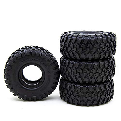 Pawlickio 4 StüCk 118Mm Gummi 1,9 Rad Reifen Reifen für 1:10 RC Crawler Auto Axial SCX10 90046 AXI03007 TRX4 D90 D110 von Pawlickio