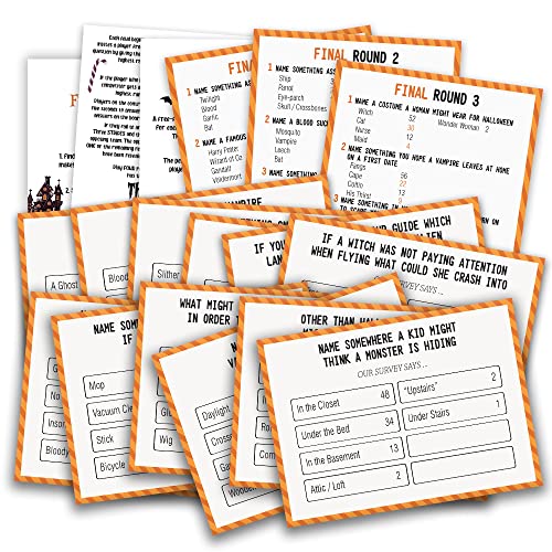 Halloween Friendly Feud Quiz, Family Fehd Quiz, Baby Shower Game Night, Halloween Party Game, Family Activity, Feud Trivia Quiz, Baby Shower Game - 005I von Pazag